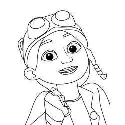 Bitz Bitz & Bob Free Coloring Page for Kids