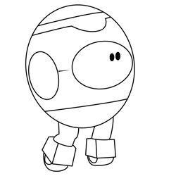 Beeper and Klunk 1 Blaze and the Monster Machines Free Coloring Page for Kids