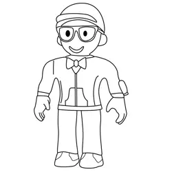 Builderman  6 Free Coloring Page for Kids