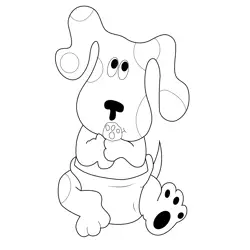 Baby Blues Clues Free Coloring Page for Kids