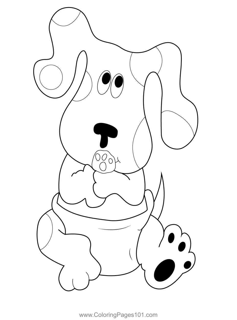 Baby Blues Clues Coloring Page - Baby Blues Clues 