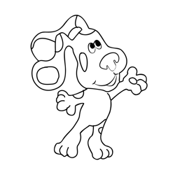 Blue Clues 2 Free Coloring Page for Kids