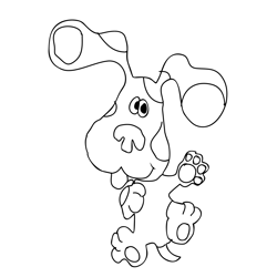 Blue Clues 3 Free Coloring Page for Kids