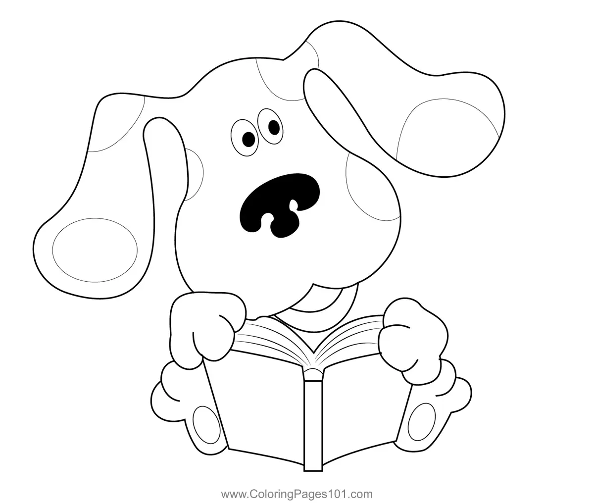 Blues Clues Learning Coloring Page for Kids - Free Blue's Clues