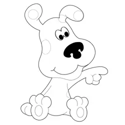 Cute Baby Blues Clues Free Coloring Page for Kids