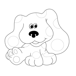 Cute Blues Clues Free Coloring Page for Kids
