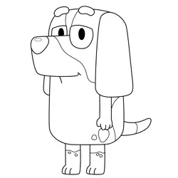 Rocko Bluey Free Coloring Page for Kids