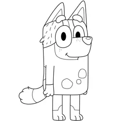 Trixie Heeler Bluey Free Coloring Page for Kids