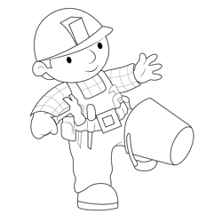 Bob Leg In A Bucket Free Coloring Page for Kids