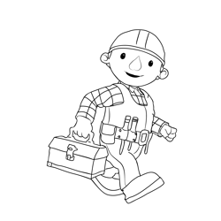Bob The Builder 1 Free Coloring Page for Kids