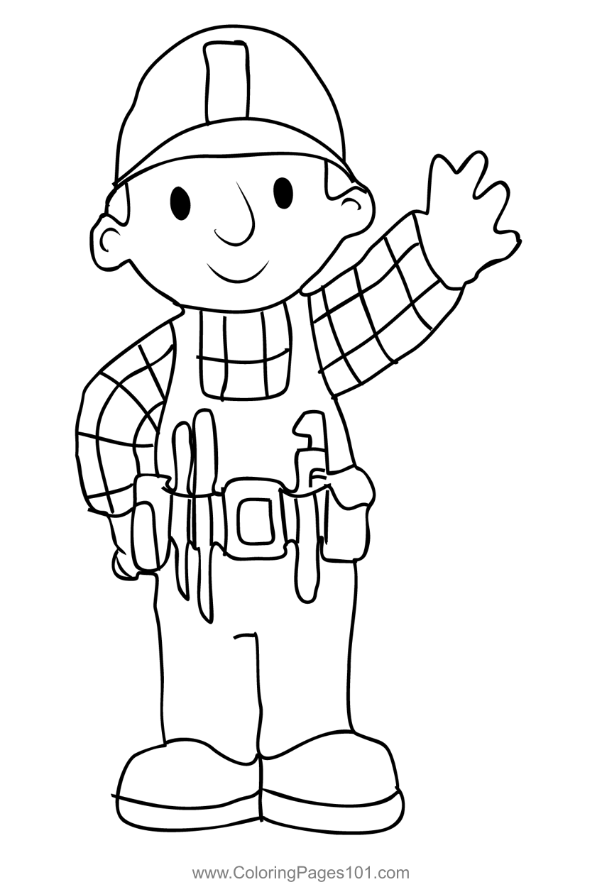 Bob The Builder 3 Coloring Page for Kids - Free Bob the Builder Printable  Coloring Pages Online for Kids  | Coloring Pages for  Kids