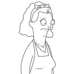 Alice Bob's Burgers Free Coloring Page for Kids