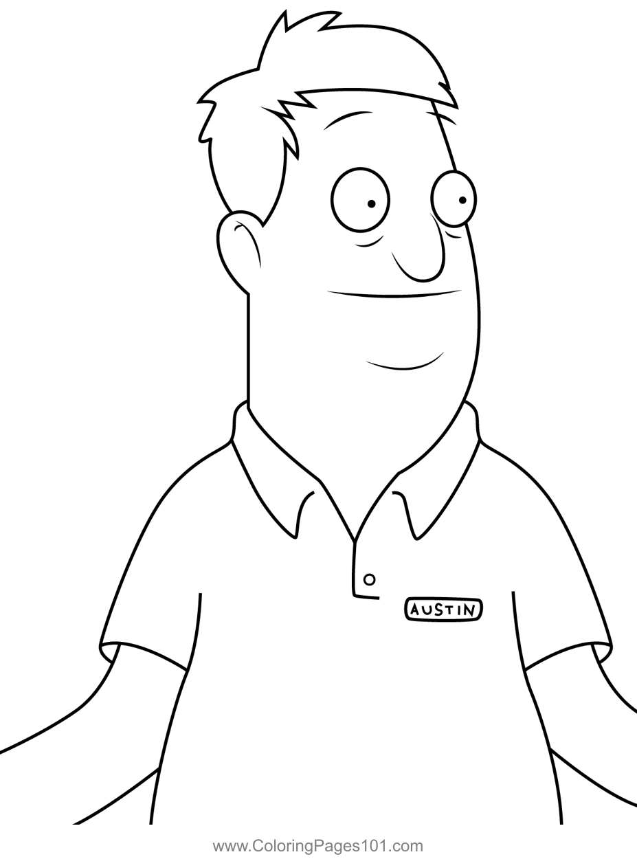 Bobs Burgers Coloring Sheet Online Coloring Pages Cartoon Coloring