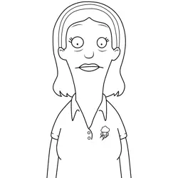 Bethany (Thundergirls) Bob's Burgers Free Coloring Page for Kids