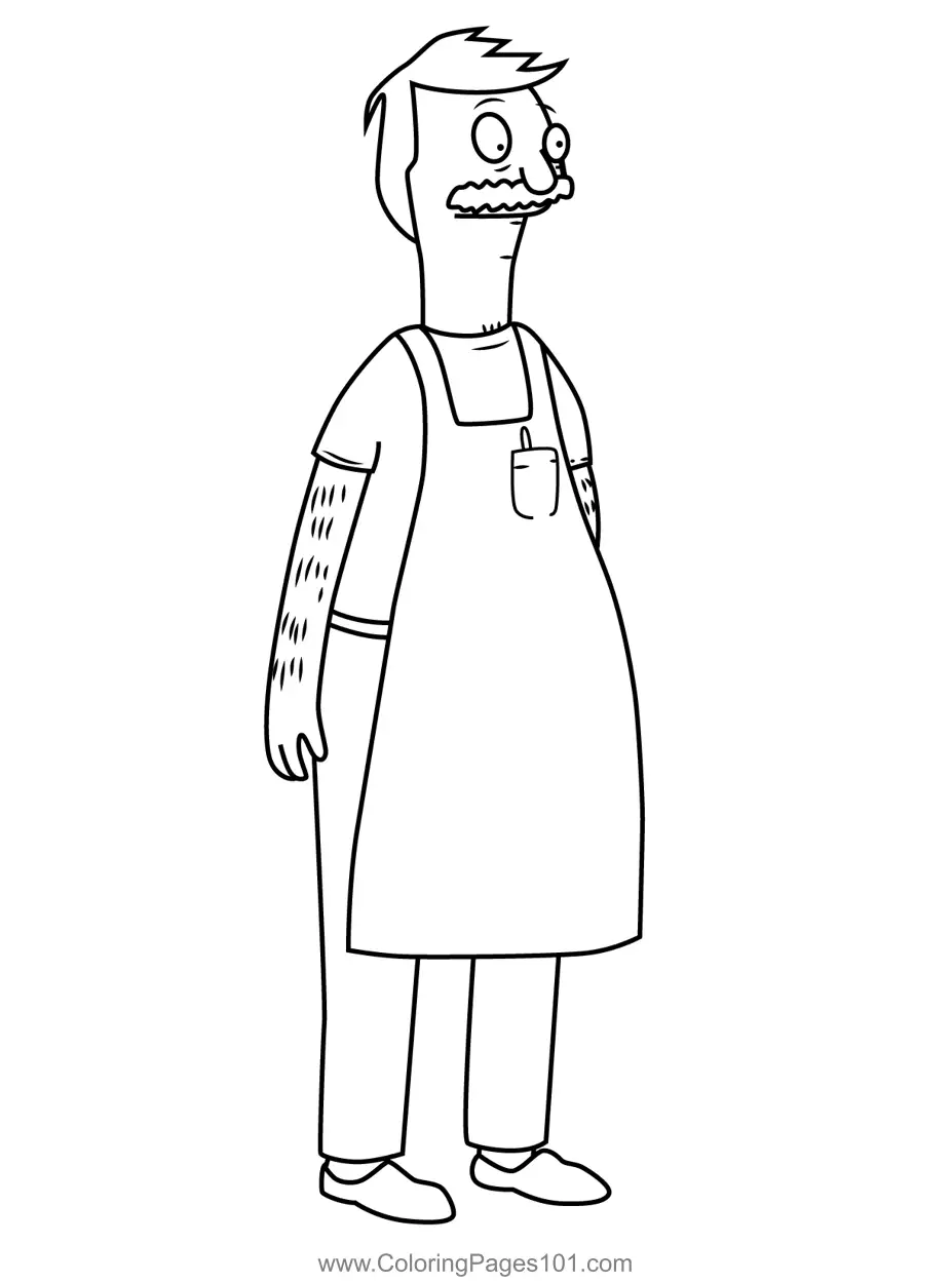 Bob Belcher Bob s Burgers Coloring Page For Kids Free Bob s Burgers little-bob-belcher-bob-s-burgers-bobs-burgers-bobs-burgers