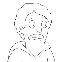Bryce Bob's Burgers Free Coloring Page for Kids