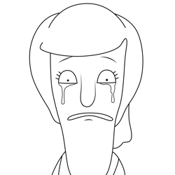 Carly Bob's Burgers Free Coloring Page for Kids