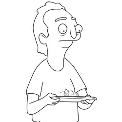 Charles Bob's Burgers Free Coloring Page for Kids
