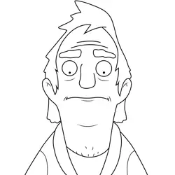 Clyde Bob's Burgers Free Coloring Page for Kids