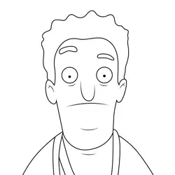 Cory Battles Bob's Burgers Free Coloring Page for Kids