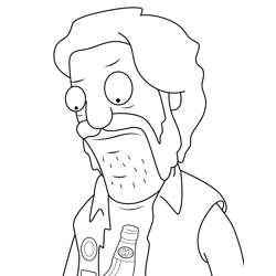 Critter Bob's Burgers Free Coloring Page for Kids