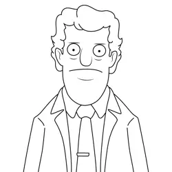Daniel Cunningham Bob's Burgers Free Coloring Page for Kids