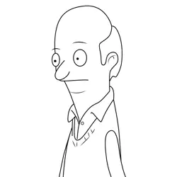 Dave Bob's Burgers Free Coloring Page for Kids