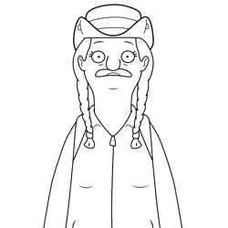 Delilah Bob's Burgers Free Coloring Page for Kids