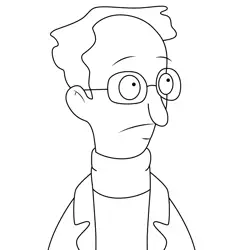 Donald Wallace Bob's Burgers Free Coloring Page for Kids
