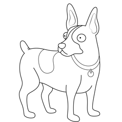Donut Bob's Burgers Free Coloring Page for Kids