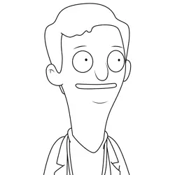 Dr. Eigerman Bob's Burgers Free Coloring Page for Kids