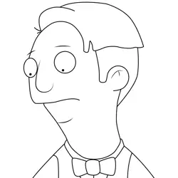 Ethan Bob's Burgers Free Coloring Page for Kids