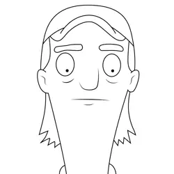 Fletcher Bob's Burgers Free Coloring Page for Kids