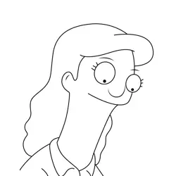 Francesca Bob's Burgers Free Coloring Page for Kids
