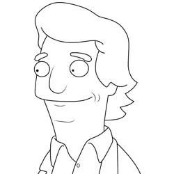 Harry Bob's Burgers Free Coloring Page for Kids