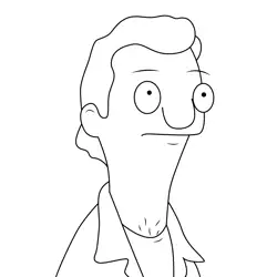 Hummer Guy Bob's Burgers Free Coloring Page for Kids