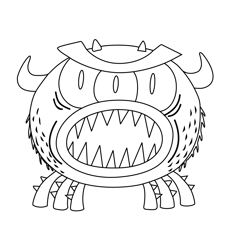 Cave Monsters From Breadwinners Free Coloring Page for Kids