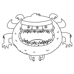 Cloud Monster From Breadwinners Free Coloring Page for Kids