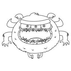 Cloud Monster From Breadwinners Free Coloring Page for Kids