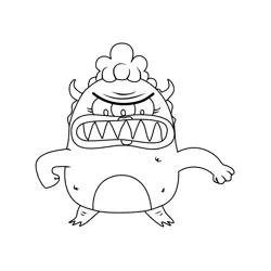 Mama Monster From Breadwinners Free Coloring Page for Kids