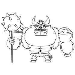 Oonski The Great From Breadwinners Free Coloring Page for Kids