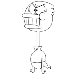 Poltergoose From Breadwinners Free Coloring Page for Kids