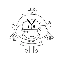 Roni From Breadwinners Free Coloring Page for Kids