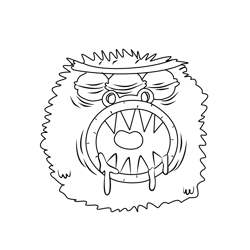 Tunnel Eater From Breadwinners Free Coloring Page for Kids