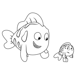 Avi's Mother From Bubble Guppies Free Coloring Page for Kids