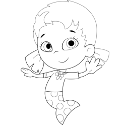 Beautiful Oona Free Coloring Page for Kids