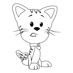 Bubble Kitty From Bubble Guppies Free Coloring Page for Kids