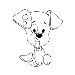 Bubble Puppy From Bubble Guppies Free Coloring Page for Kids
