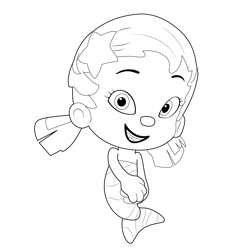 Cute Oona Free Coloring Page for Kids