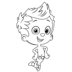 Gil From Bubble Guppies Free Coloring Page for Kids